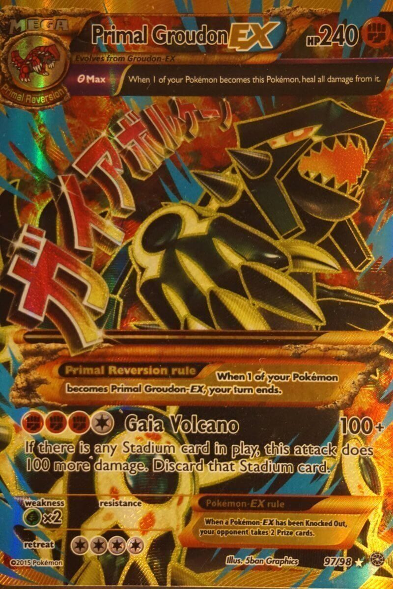 M Primal Groudon EX 97/98 - Pocket Monster