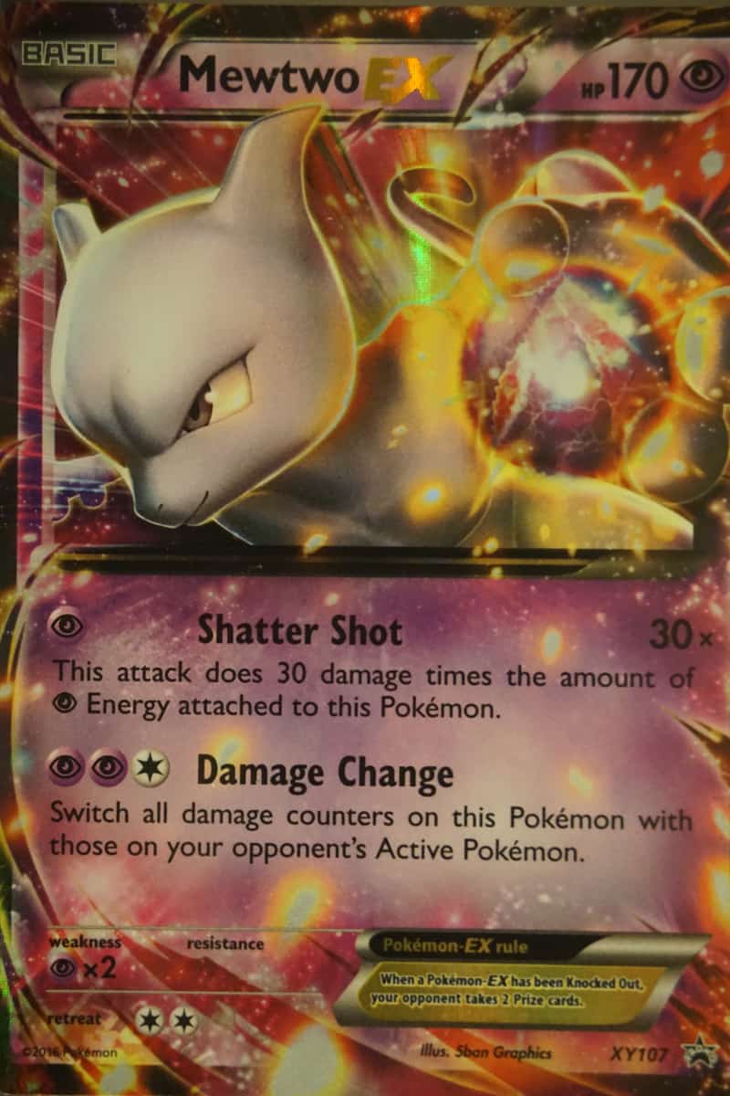 pokemon packs with the most expensive cards Mewtwo Pokemon Card Credit Card Skin – Anime Town Creations main image 0