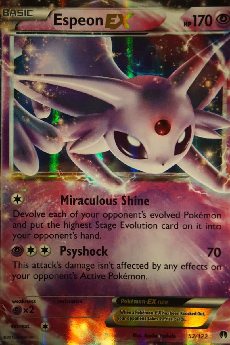 Espeon & Umbreon EX 52/122 – Ultra Rare Holo Pokémon TCG (Lightly Played)