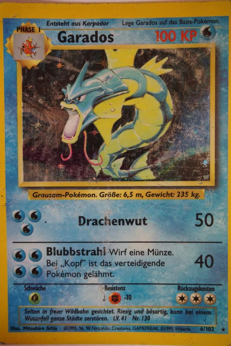 gyarados pokemon card value 6/102 Amazon.com: Pokemon - Gyarados - 6/102 - Holo Rare main image 0