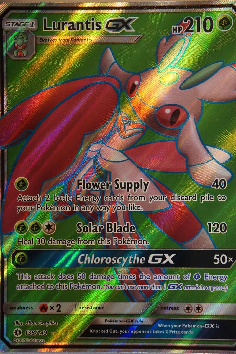 lurantis gx pokemon card value  2017 SUN & MOON #138 FULL ART/LURANTIS PSA 10 $100.00 Link in bio!  #PokemonTCG #Pokemon #TCG #TradingCards [1GG] Solar Blade (120) Heal 30 damage from this Pokemon Lurantis GX 138/149 Full Art