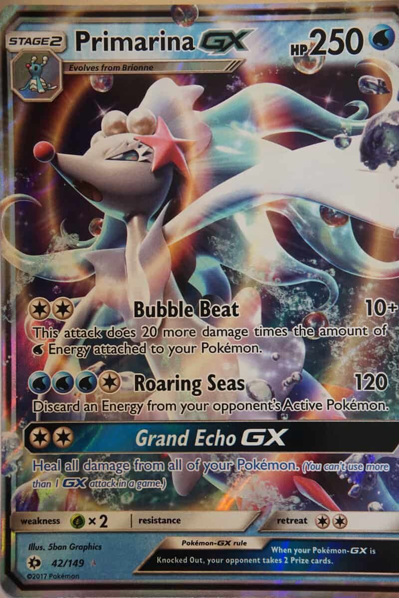 Primarina GX 42/149 - Pocket Monster Primarina GX 42/149 - Pocket Monster