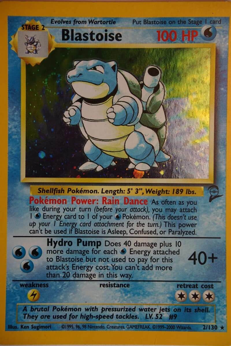 Blastoise 2/130 Holo Rare