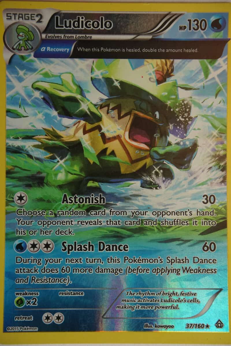 Ludicolo 37/160 Rare Reverse Holo