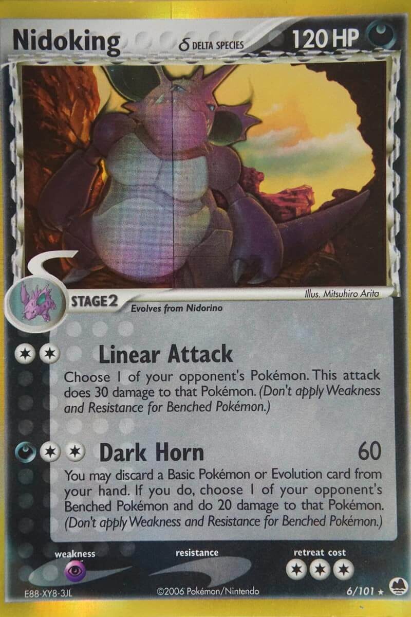Nidoking (6/101) (Delta Species) (Stamped) [EX: Dragon Frontiers] main image 0