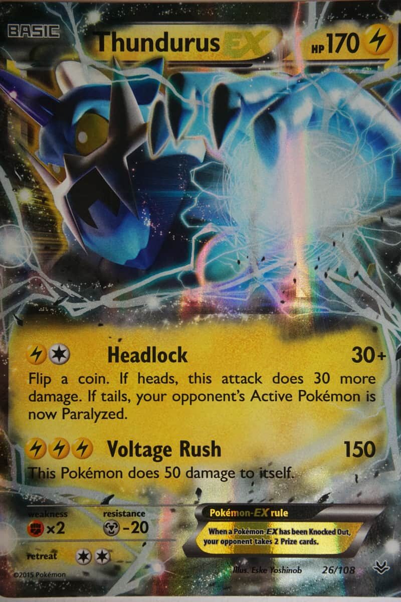 thundurus ex pokemon card value | Dex [1L] Headlock (30+)Flip a coin Thundurus EX #38 Prices |