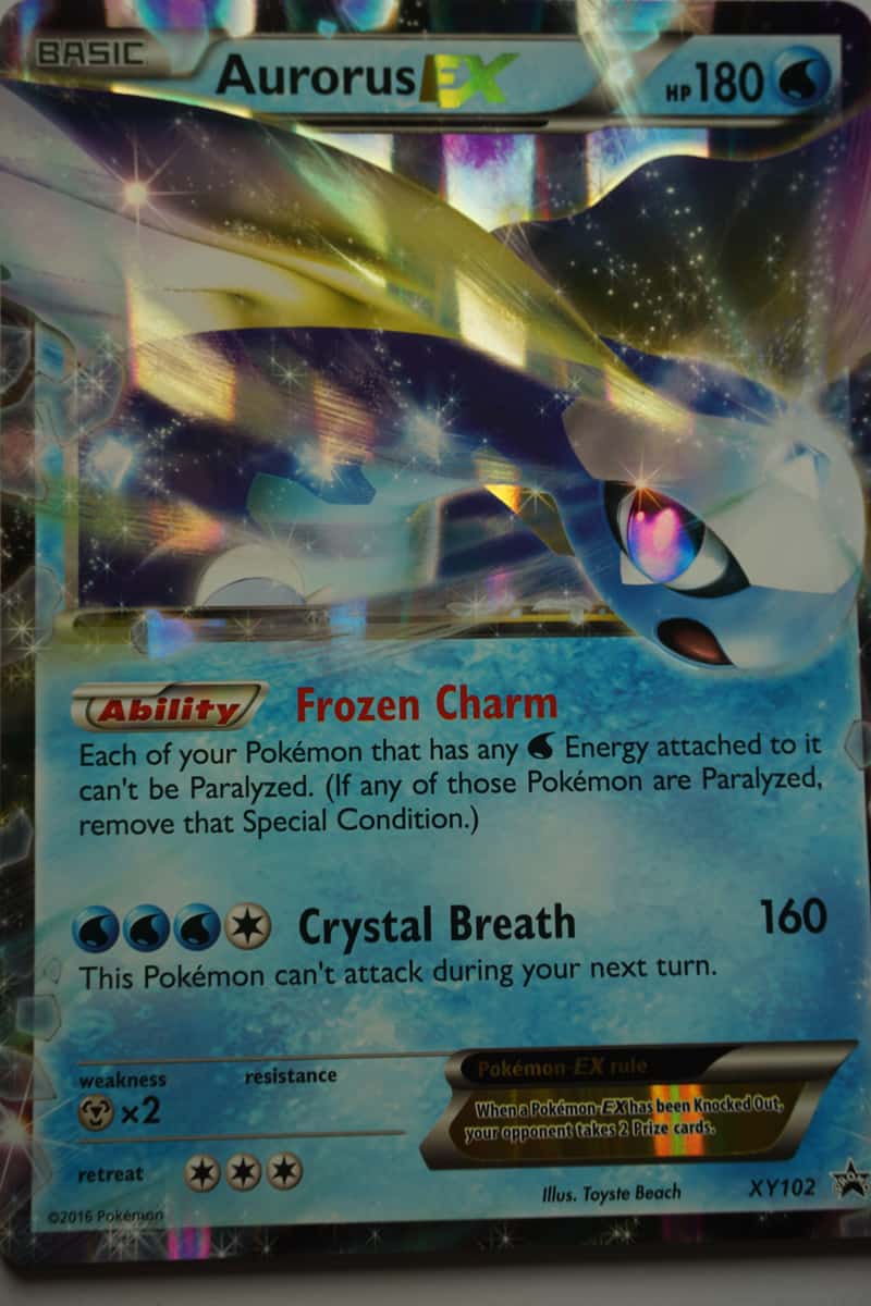 aurorus ex pokemon card Box Trading Game power Pokemon Aurorus EX - XY102 (XY