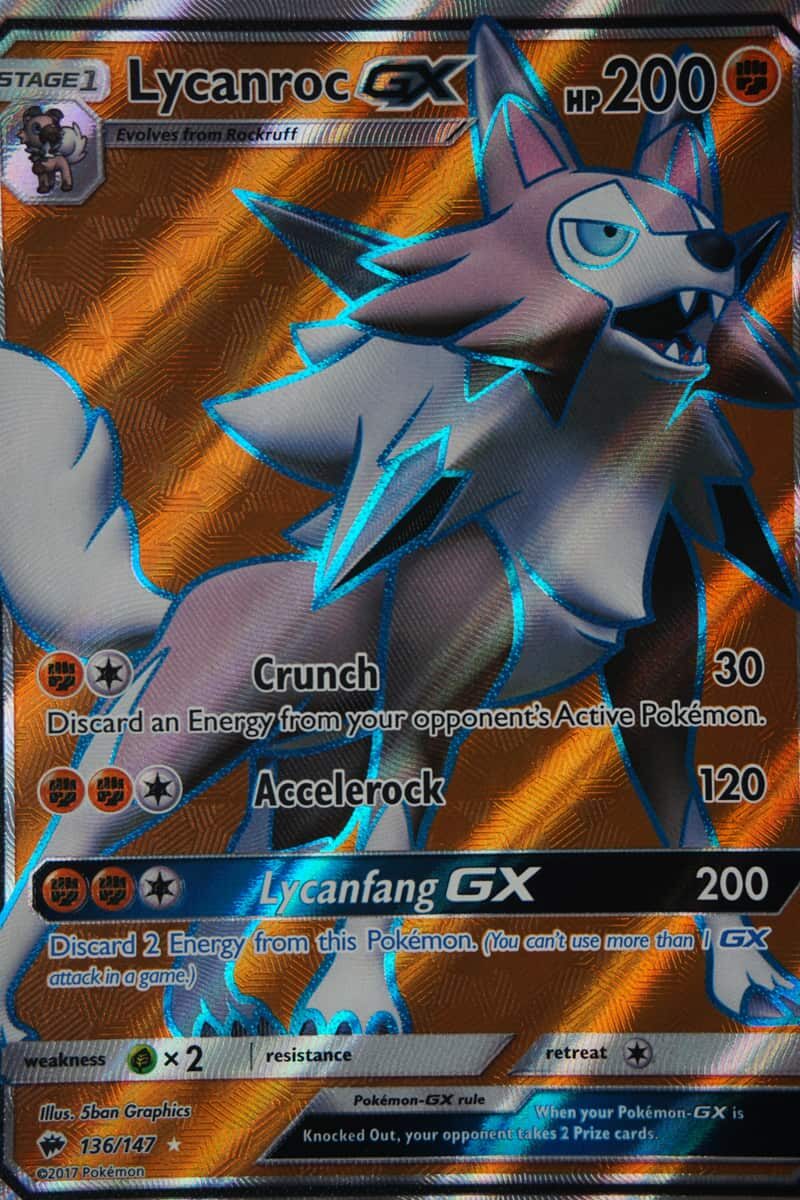 Lycanroc GX 136/147 Full Art - Pocket Monster