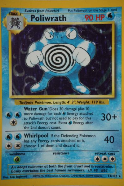 Poliwrath 13/102 Holo Rare