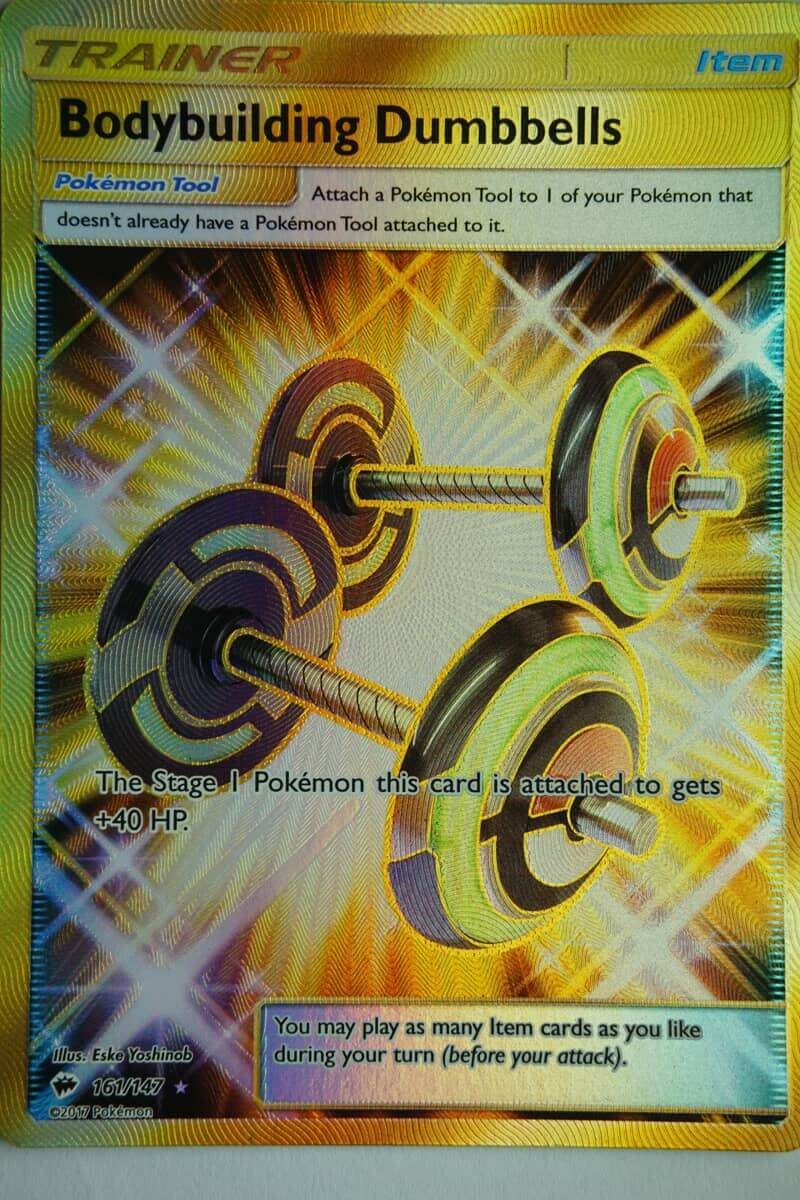 Bodybuilding Dumbbells 161/147 Secret Rare
