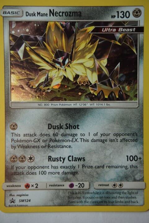 Dusk Mane Necrozma SM124 Holo Promo