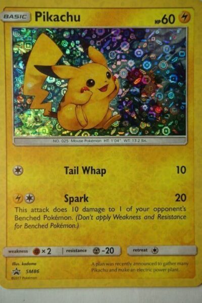 Pikachu SM86 Sequin Holo Promo