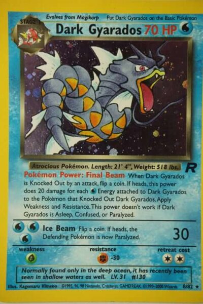 Dark Gyarados 8/82 Holo Rare