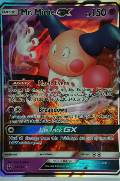 Pokémon Carta Mr. Mime GX – 56/168 – Tempesta Celeste – Ultra Rara (Italian Edition) - 2