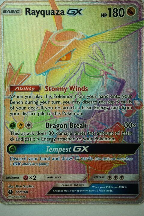 rayquaza gx pokemon card value Rayquaza GX 177a/168 PSA Gem Mint 10
