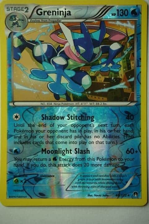Greninja 40/122 Rare Reverse Holo