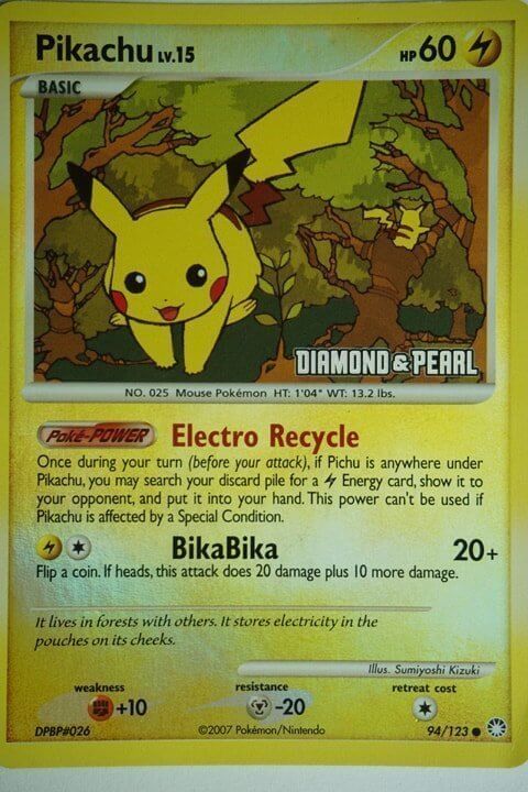Pikachu 94/123 Reverse Holo BK Promo