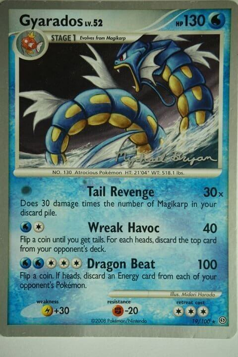 Gyarados 19/100 2010 World Championship Card
