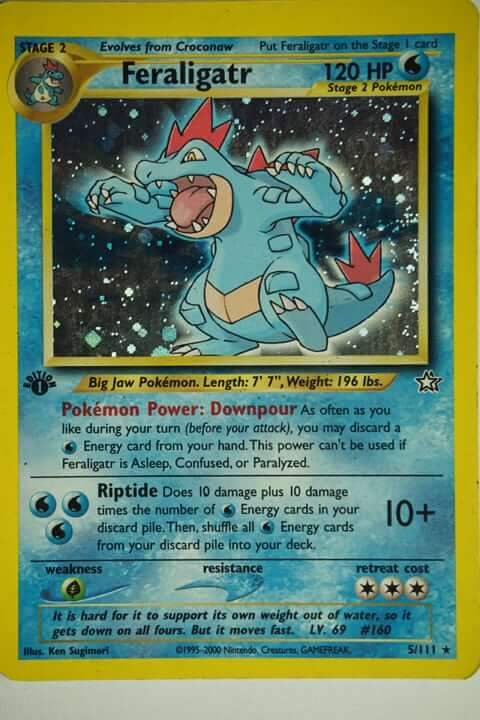 Feraligatr 5/111 Holo Rare 1st Edition