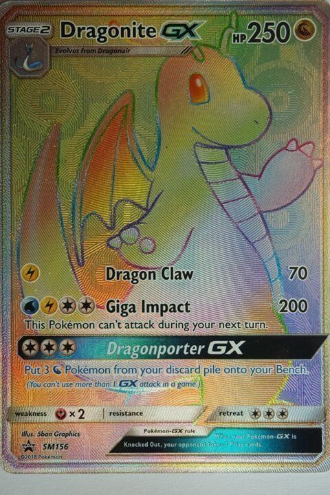 Dragonite GX SM156 Hyper Rare