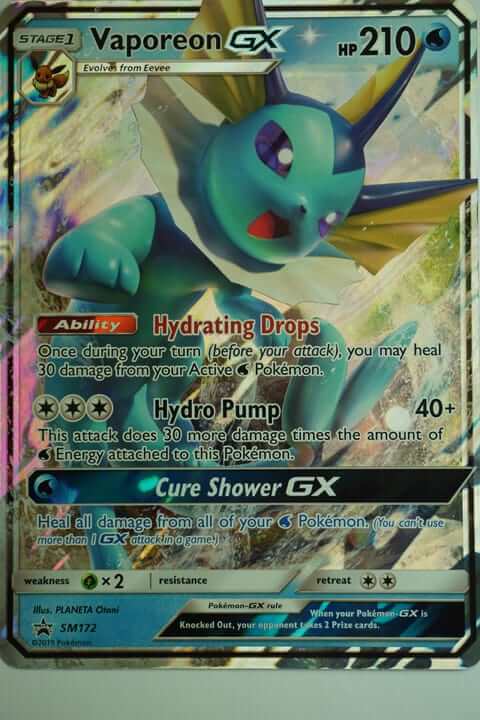 Vaporeon GX SM172 Stor