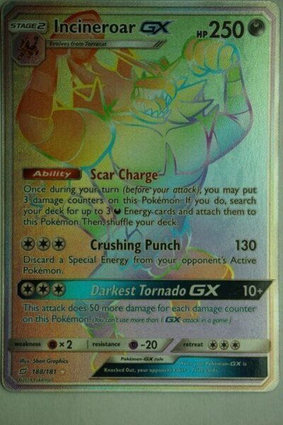 Incineroar GX 188/181 Hyper Rare