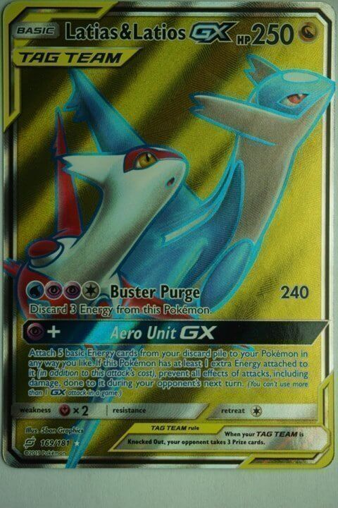 Latias & Latios GX 169/181 Full Art - Pocket Monster