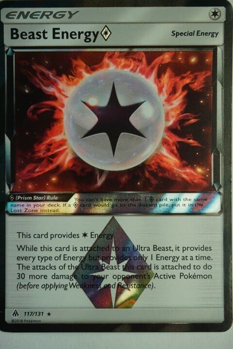 Beast Energy Prism Star – 117/131 – Holo Rare Aus Forbidden Light
