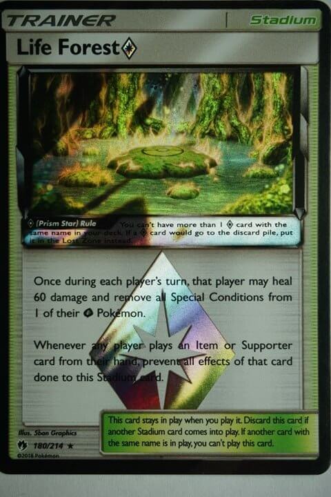 Life Forest Prism Star 180/214 Holo Rare