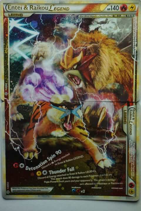 Entei & Raikou Legend Set 90/95 & 91/95 - Pocket Monster