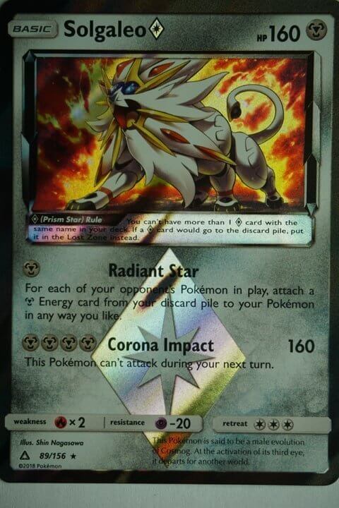 Solgaleo Prism Star 89/156 Holo Rare
