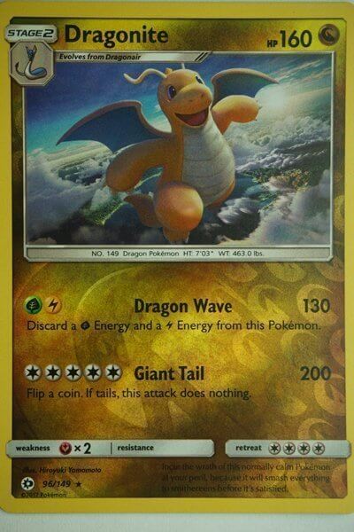 Dragonite 96/149 Rare Reverse Holo - Pocket Monster