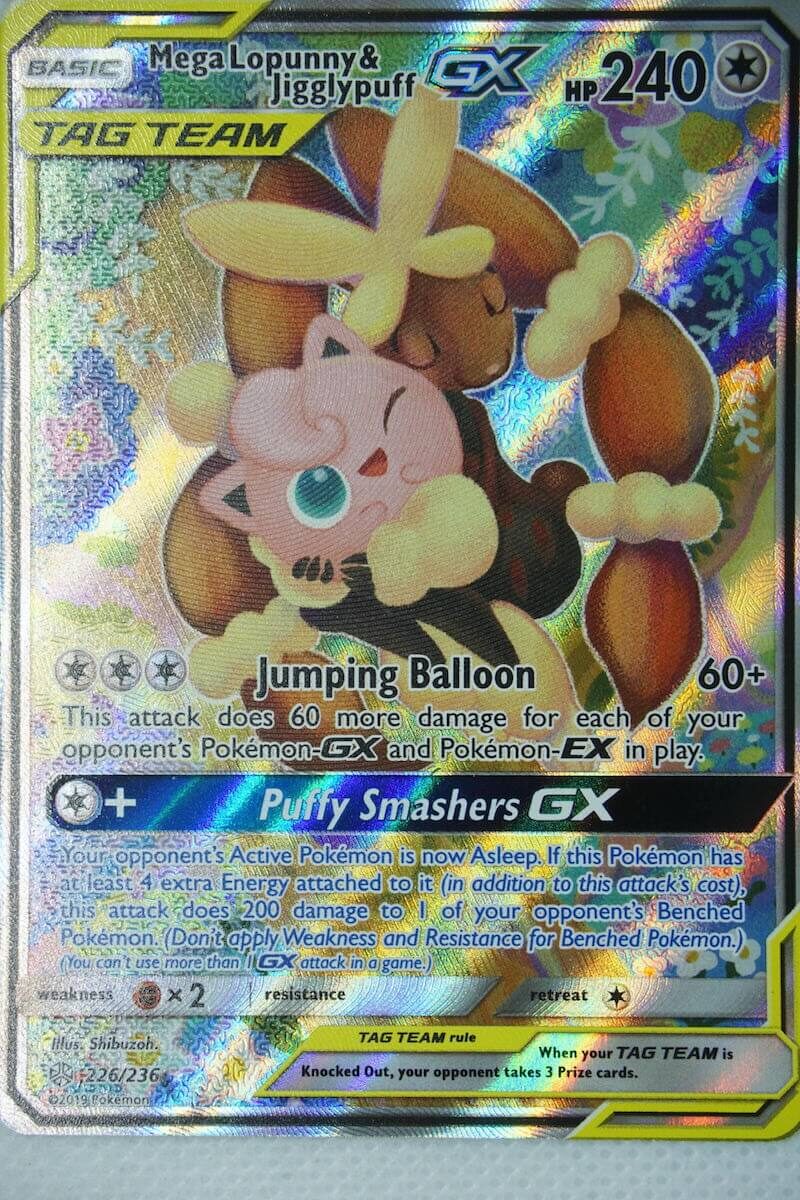 Mega Lopunny & Jigglypuff GX 226/236 Full Art - Pocket Monster