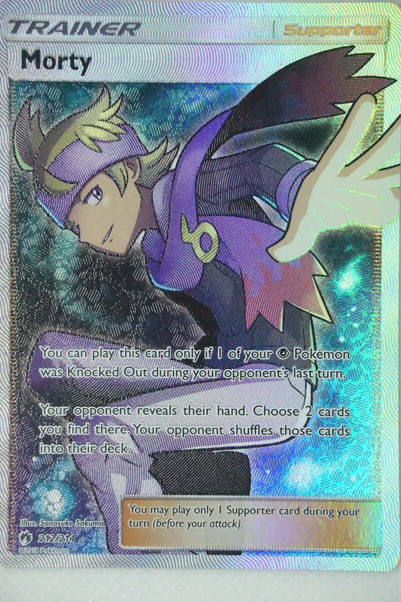 morty pokemon card Pokemon Morty - 186/214 - Uncommon Card - SM8 Lost Thunder