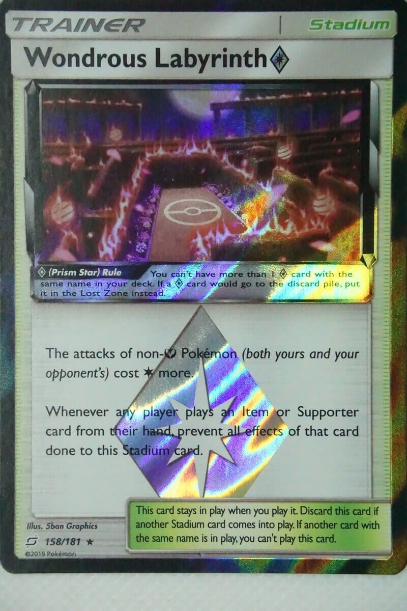 Wondrous Labyrinth Prism Star 158/181 Holo Rare