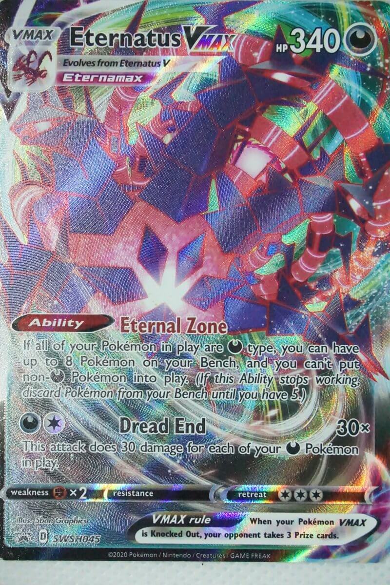 Pokemon Eternatus VMAX - Carta Promo Black Star SWSH045 - Olografica Incisa