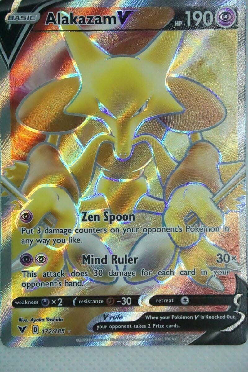 alakazam v pokemon card value Graded: EX CGC 9 Double Infinity Gaming Shield Promo Cards Singles Pokemon - Alakazam V -