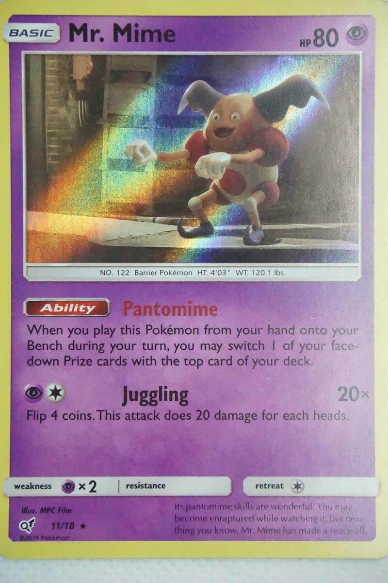 Mr. Mime 11/18 Holo Rare