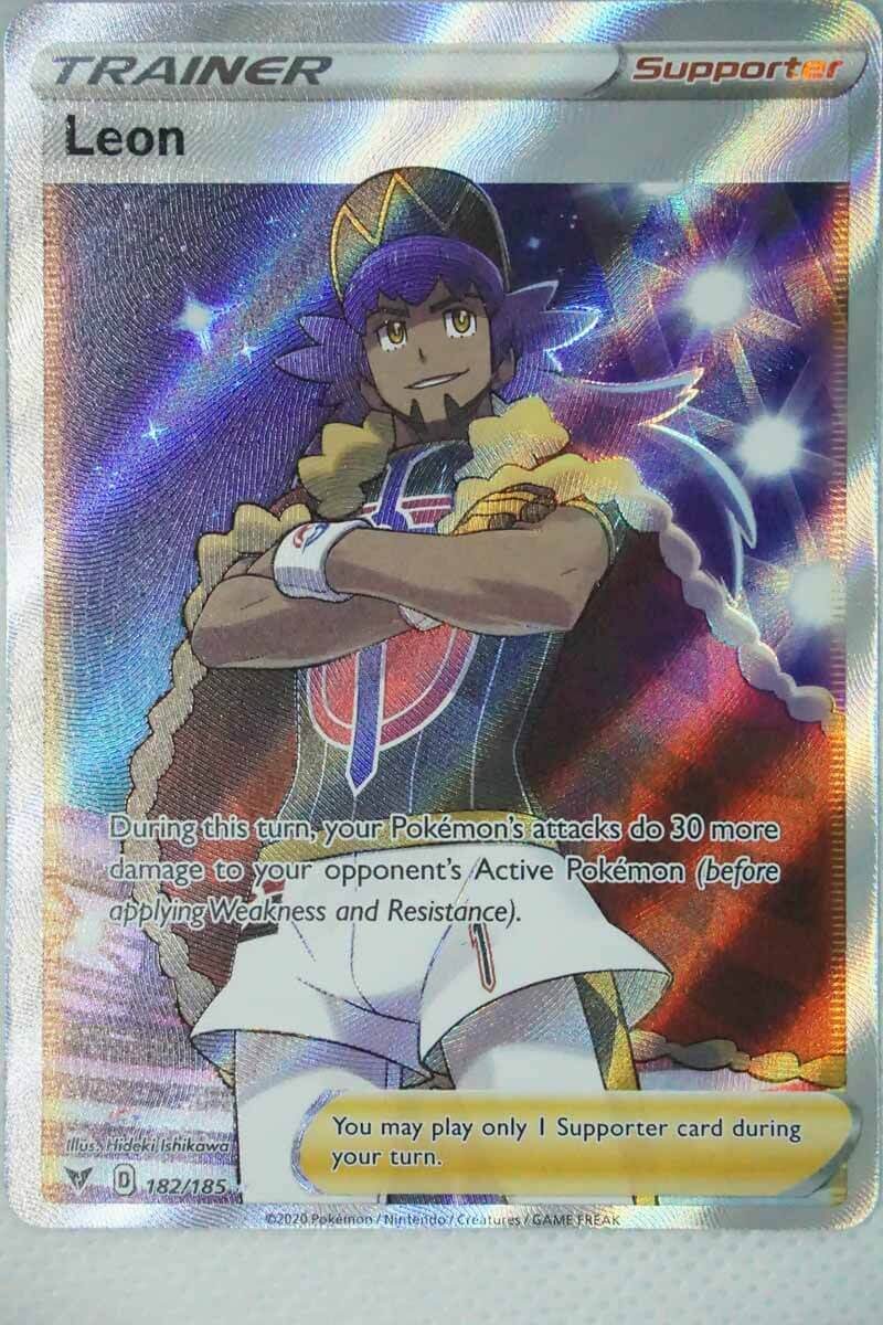 Leon 182/185 Full Art - Pocket Monster