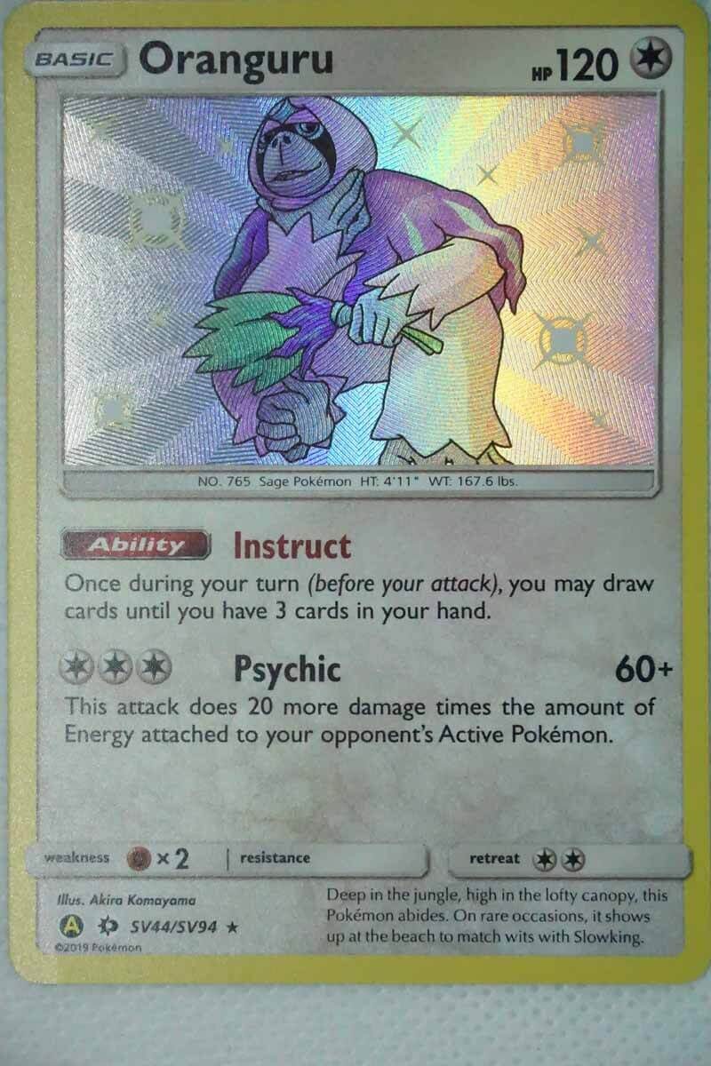 shiny oranguru pokemon card Amazon.com: Pokemon - Oranguru SV098/SV122 - Shining Fates - Shiny Vault