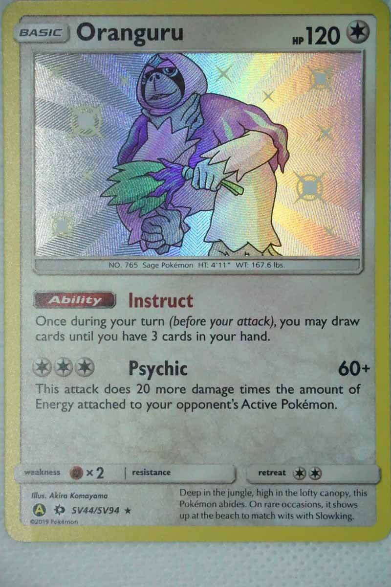 oranguru pokemon card shiny - SV098/SV122 - Shining Fates - Vault Listed cards may have imperfections. Oranguru SV44/SV94 Shiny Rare -