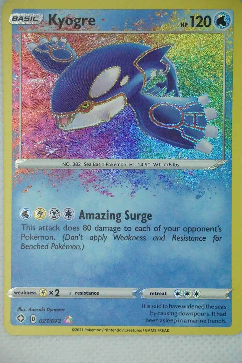 Kyogre 21/72 Amazing Rare