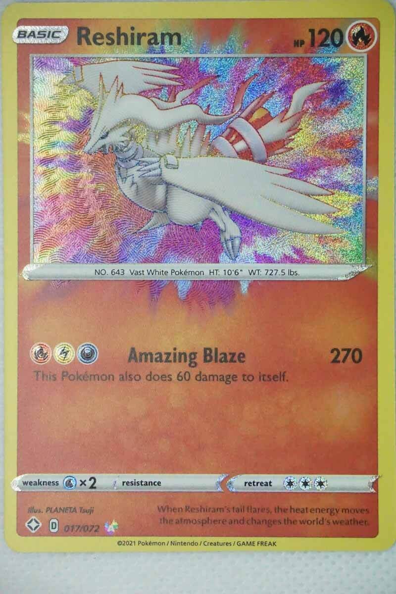Reshiram 17/72 Amazing Rare