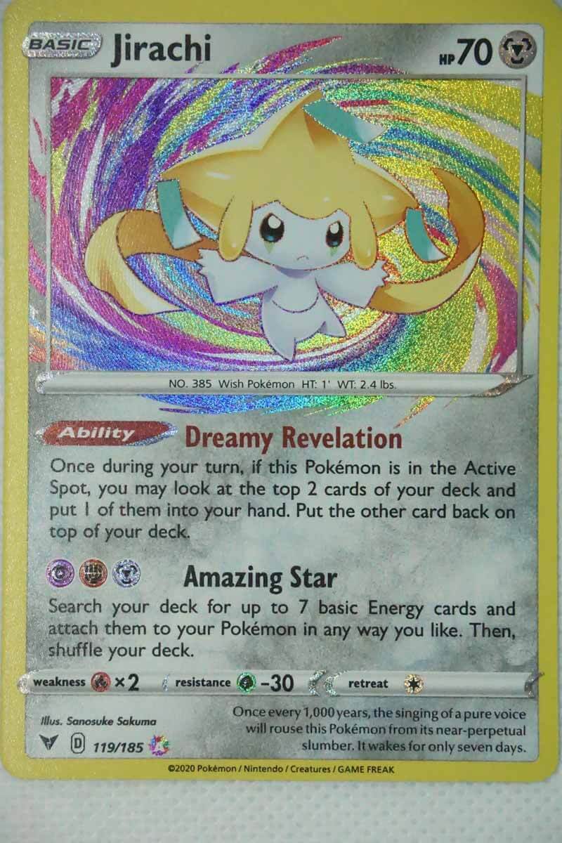 jirachi pokemon card amazing rare CGC 9 (Graded Card) Pokémon Hit Points70 HP Form Pokemon Card TCG - Jirachi