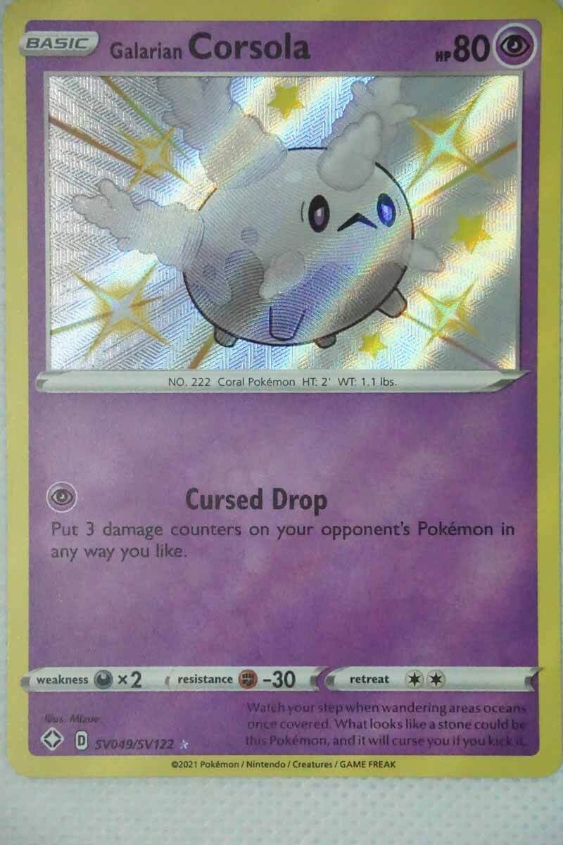 Galarian Corsola SV49/SV122 Glänsande Sällsynt