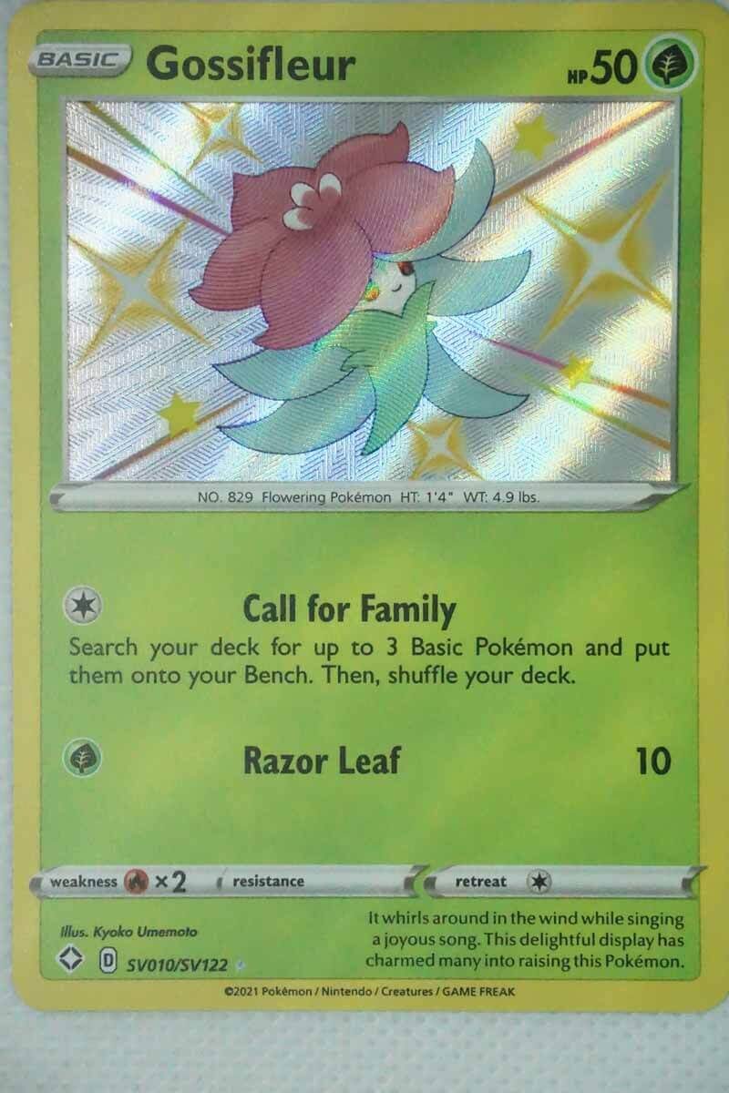 Gossifleur SV10/SV122 Shiny Rare - Pocket Monster
