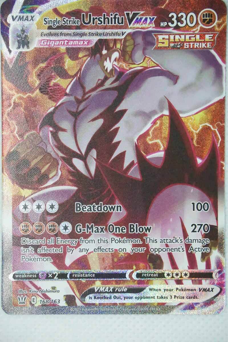 Single Strike Urshifu VMAX 168/163 Secret Rare - Pocket Monster