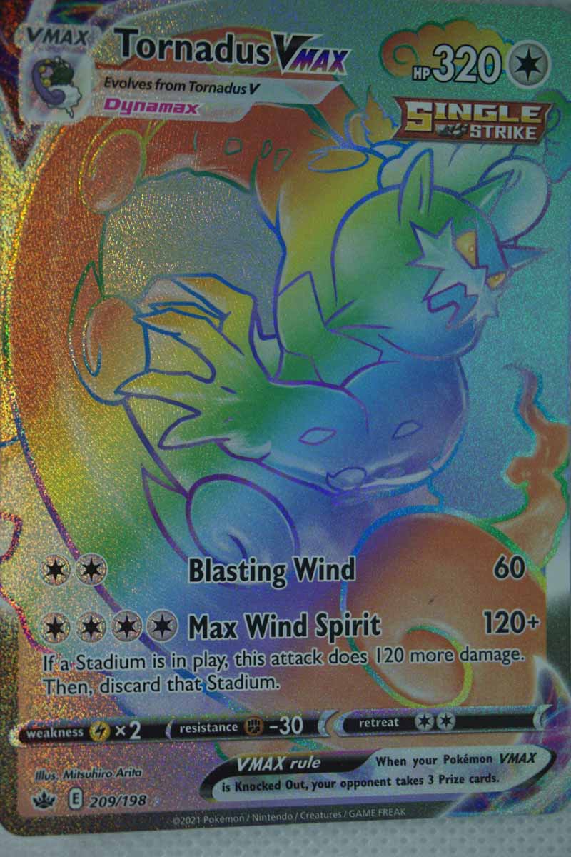 Tornadus VMAX 209/198 Hyper Rare - Pocket Monster Tornadus VMAX 209/198 Hyper Rare - Pocket Monster