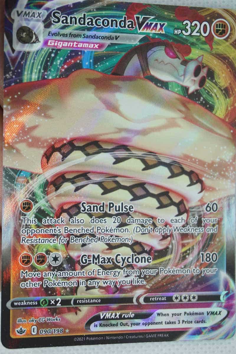 sandaconda vmax pokemon card value 090/198 - The item available is listed in the Title Sandaconda VMAX | Chilling Reign
