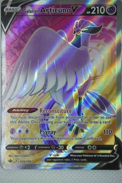 Galarian Articuno V 169/198 Full Art